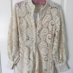 Boho Cream Lace Dress by Anne Louise Boutique